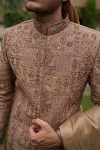 Cultural beige sherwani code S106