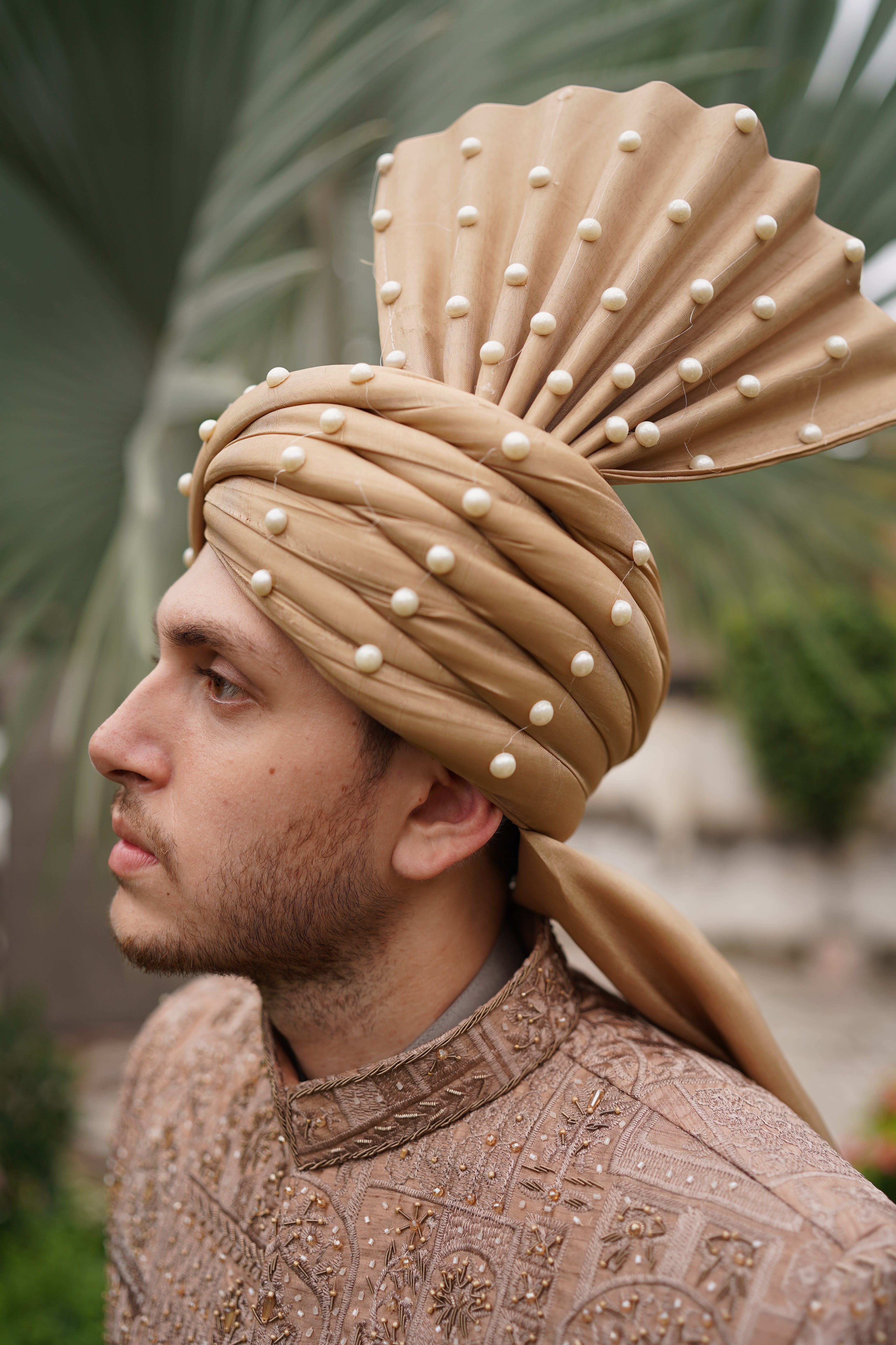 Cultural beige sherwani code S106