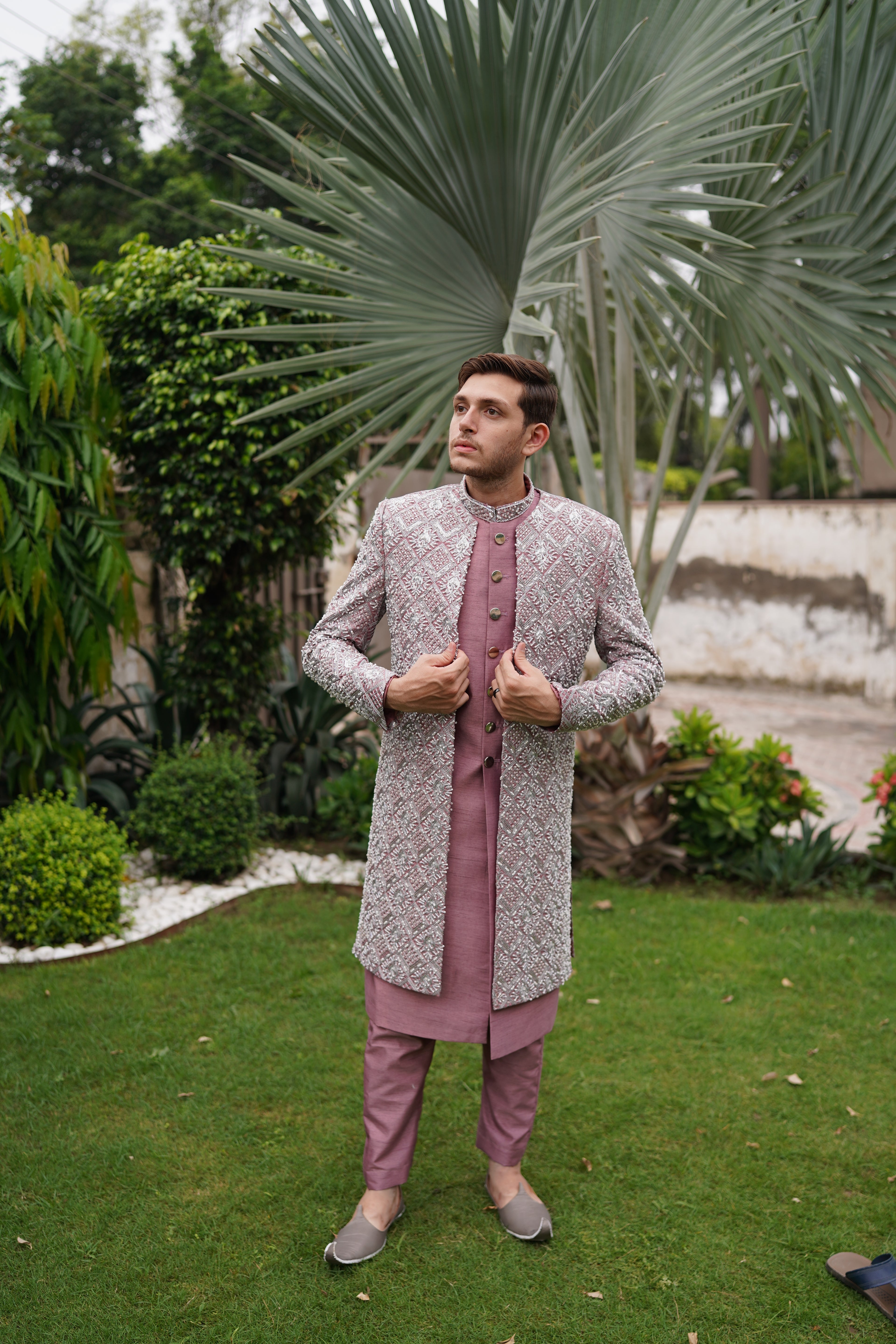 Double layer sherwani code S107