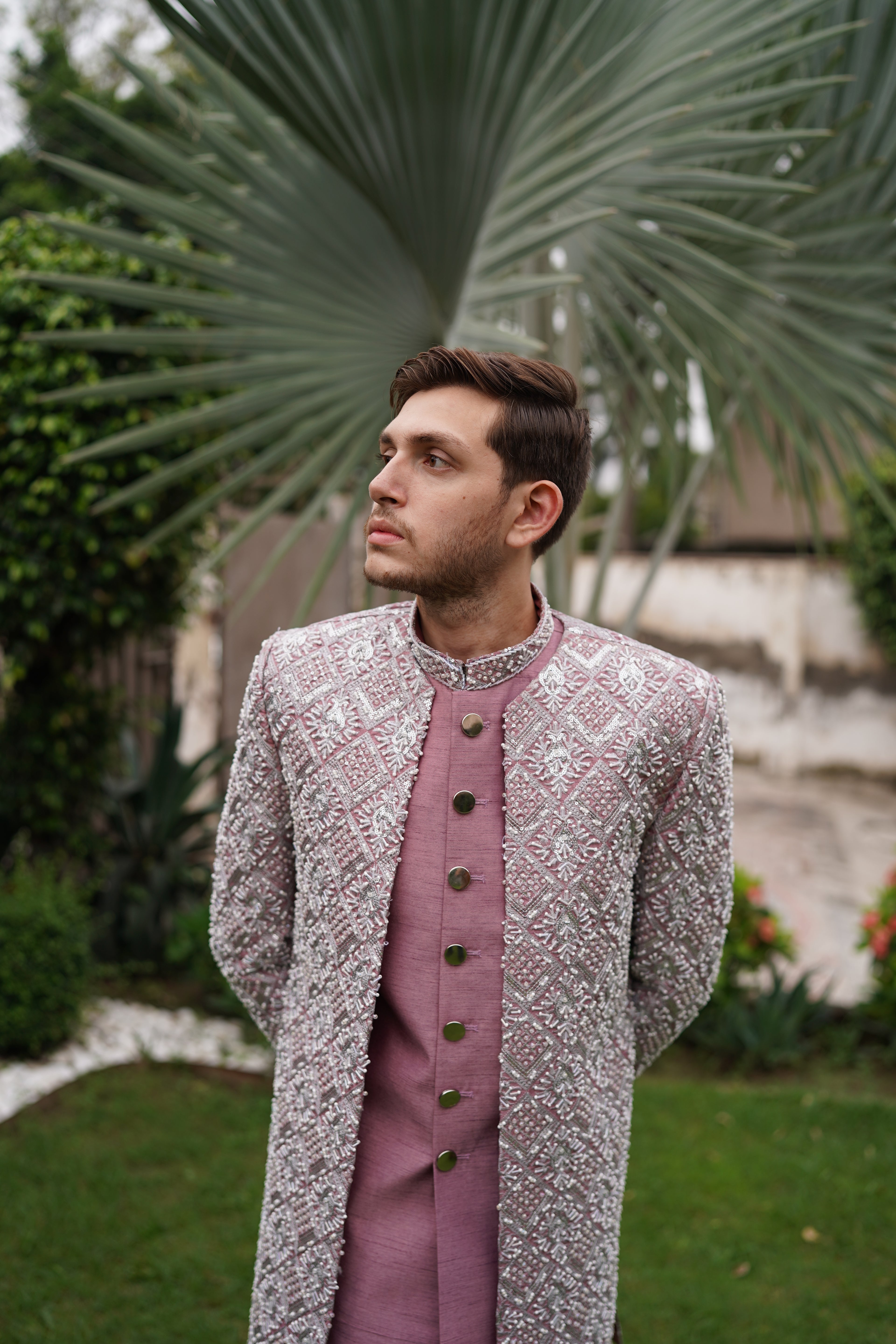 Double layer sherwani code S107
