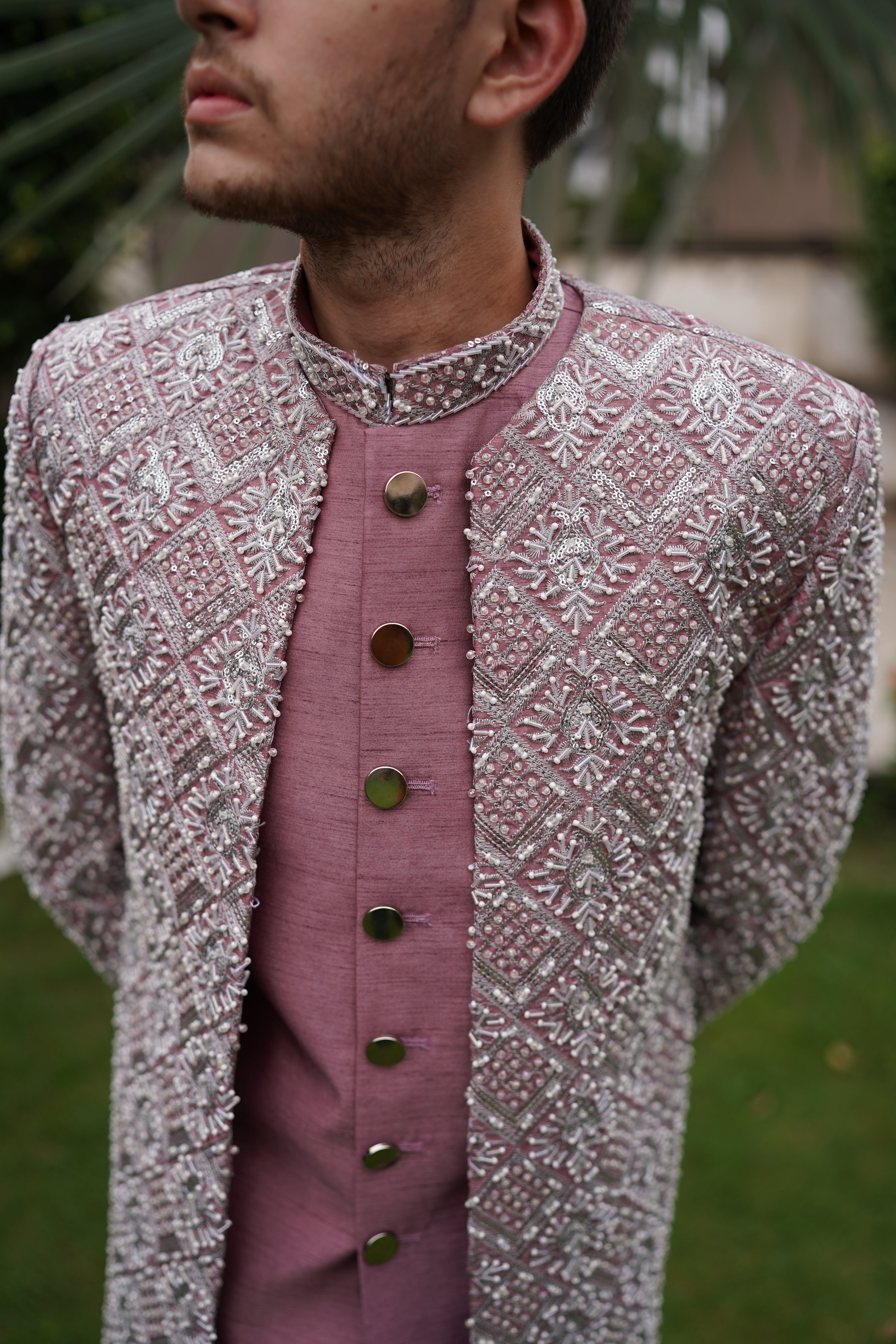 Double layer sherwani code S107