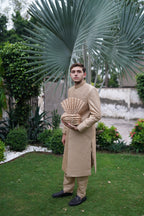 Antiuqe Gold Sherwani. Code S110