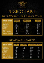 Luxury black sherwani code S105